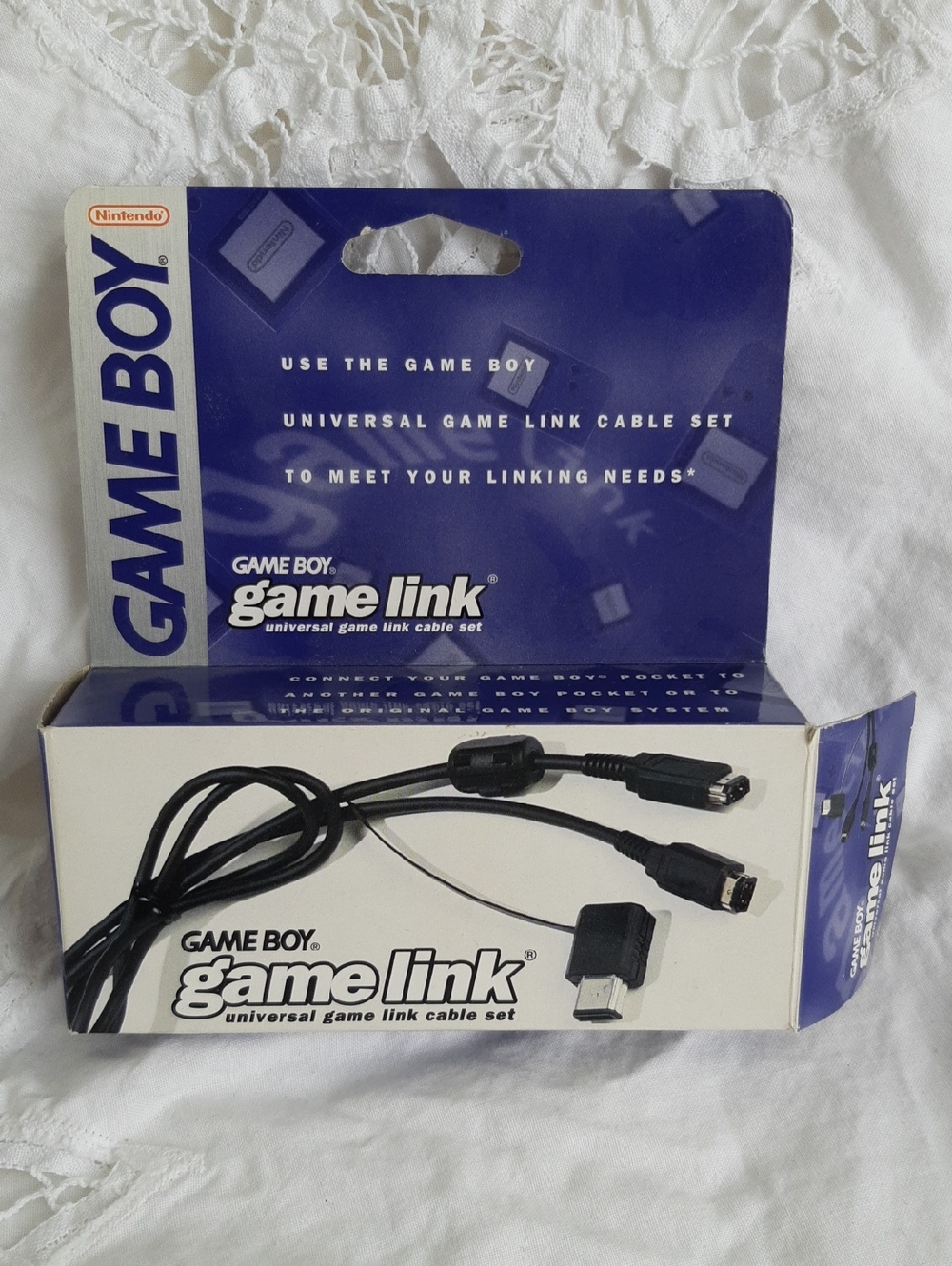Nintendo Game Boy Game Link Cable Set - Black
